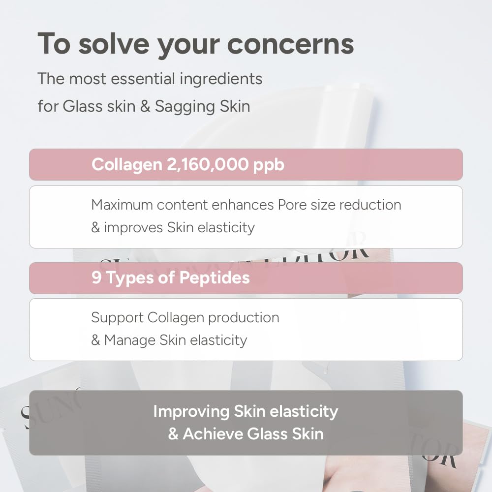 Sungboon Editor Deep Collagen Power Boosting Mask 4pcs