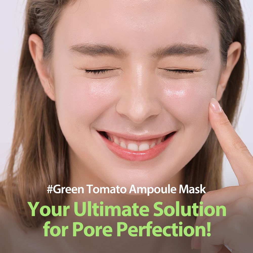 SUNGBOON EDITOR Green Tomato NMN Pore Lifting Ampoule Mask 1pc