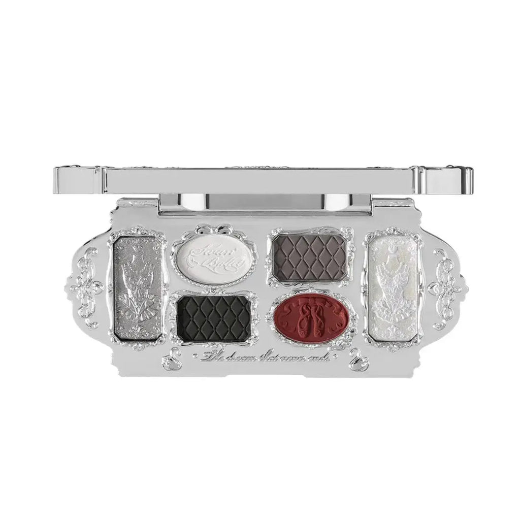 Flower Knows Swan Ballet Series Six Color Eyeshadow 02 Black Swan