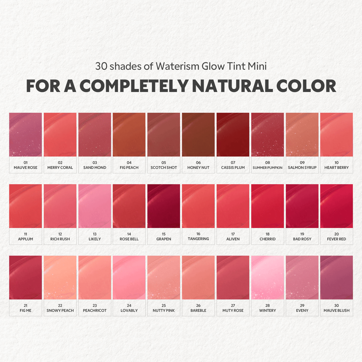TIRTIR Waterism Glow Tint Mini (15 Shades)