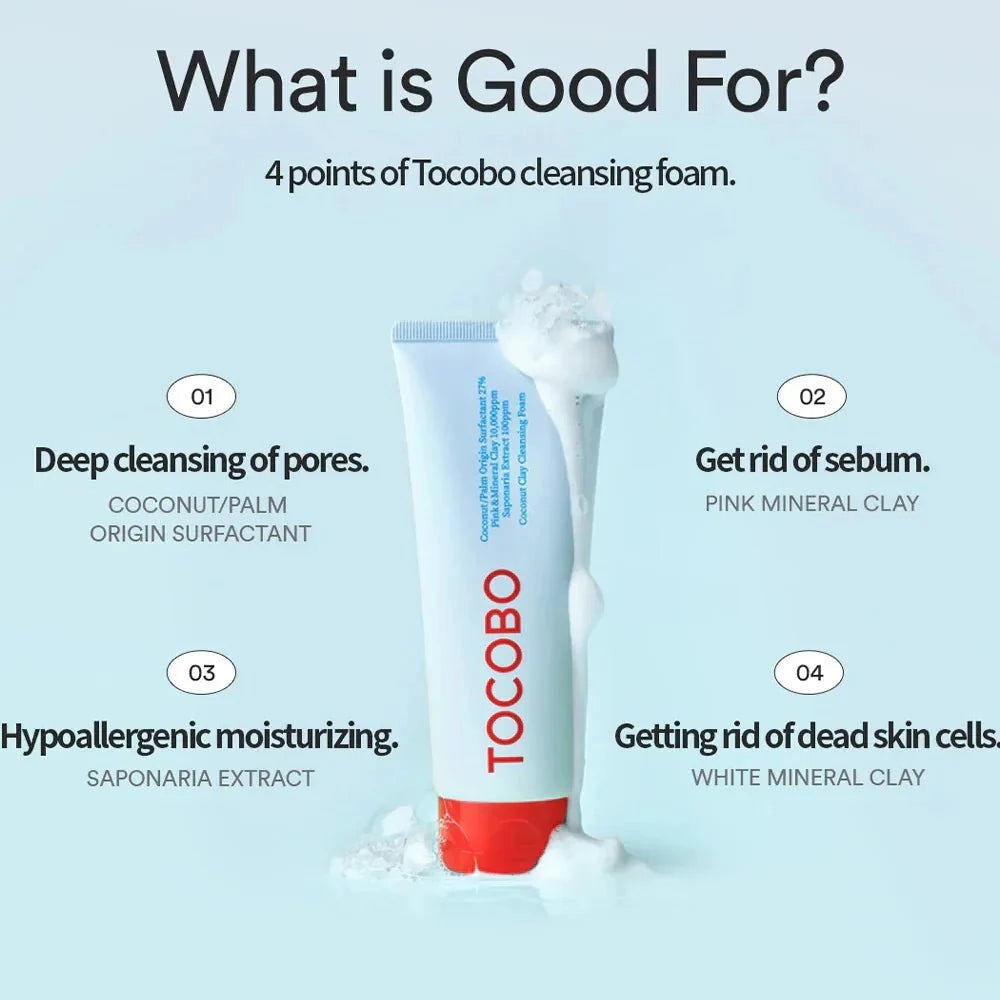 TOCOBO Coconut Clay Cleansing Foam 150ml