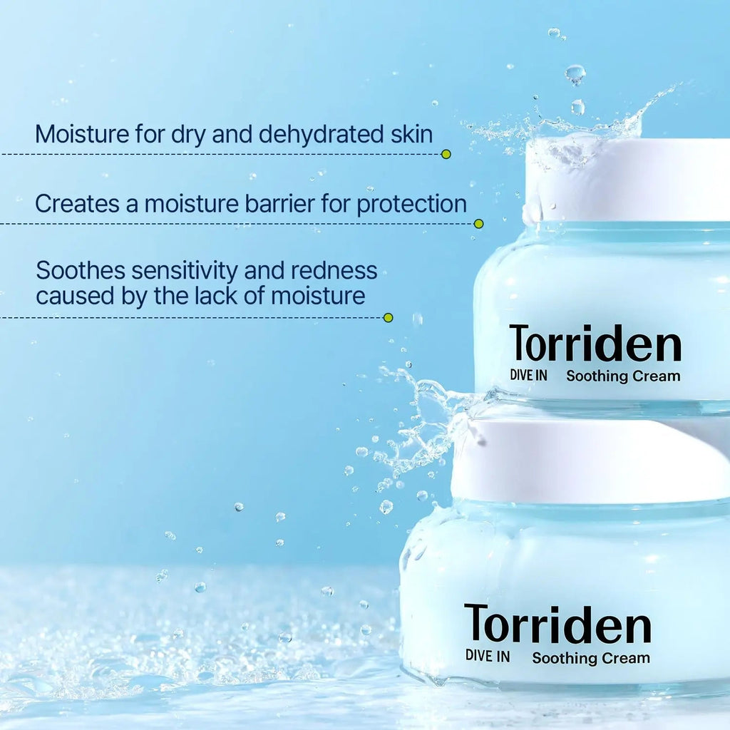 Torriden Dive-In Low Molecular Hyaluronic Acid Soothing Cream (2 Sizes)
