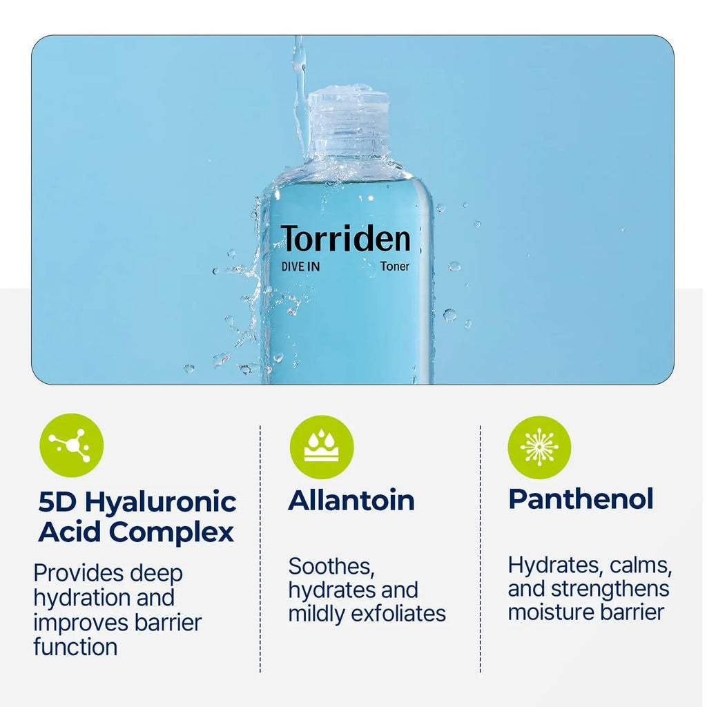 Torriden DIVE-IN Low Molecule Hyaluronic Acid Toner 300ml