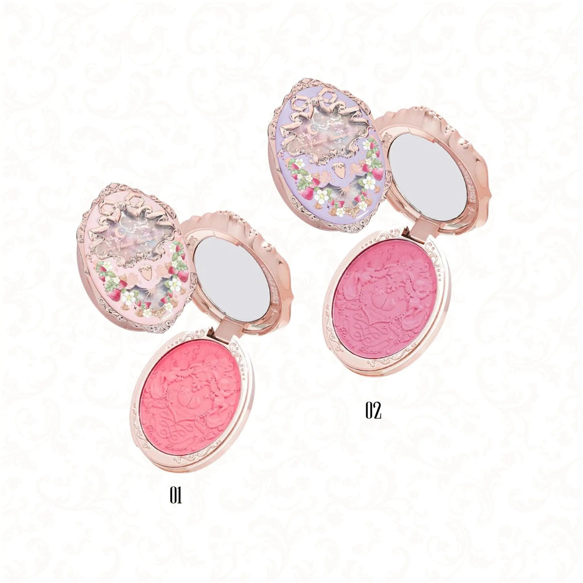 Flower Knows Violet Strawberry Rococo Embossed Blush (2 Shades)