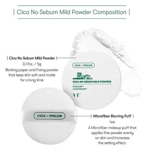 VT Cica No Sebum Mild Powder 5g