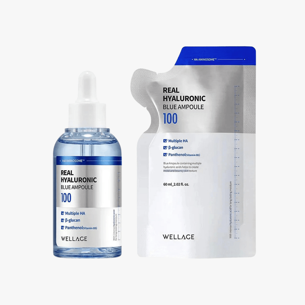 WELLAGE Real Hyaluronic Blue Ampoule (60ml + 60ml)