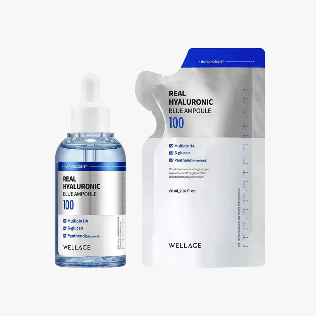 WELLAGE Real Hyaluronic Blue Ampoule (60ml + 60ml)