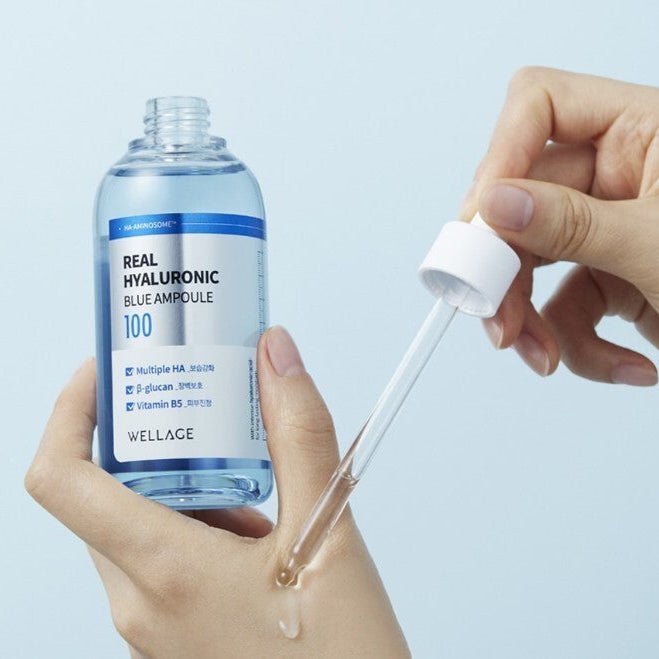 WELLAGE Real Hyaluronic Blue Ampoule (60ml + 60ml)