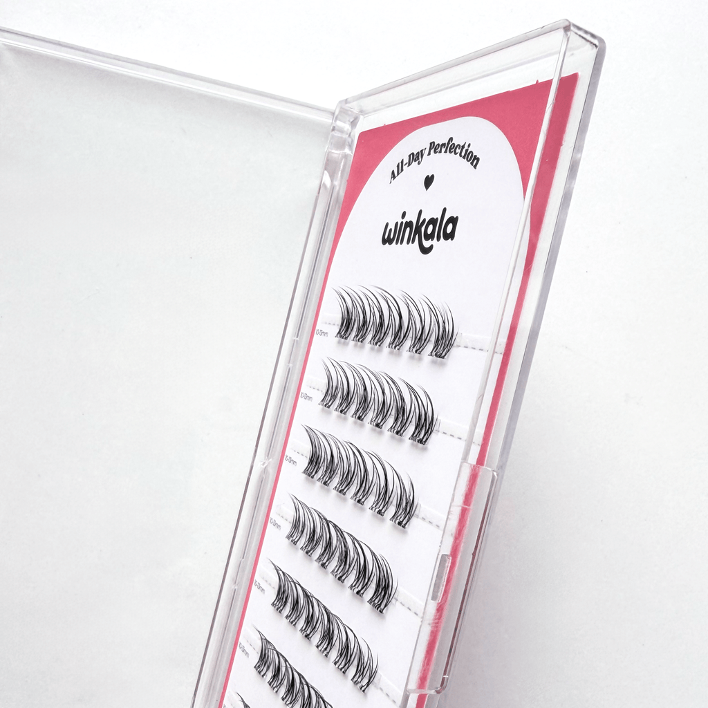 WINKALA Eyelashes Book - Reusable & Glue Free (Curly Natural) 10mm-13mm