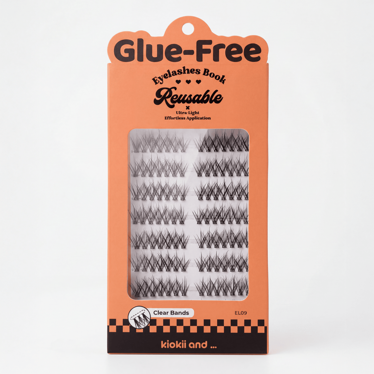 WINKALA Eyelash Book - Reusable & Glue Free (Crystal Manga) 9mm-12mm