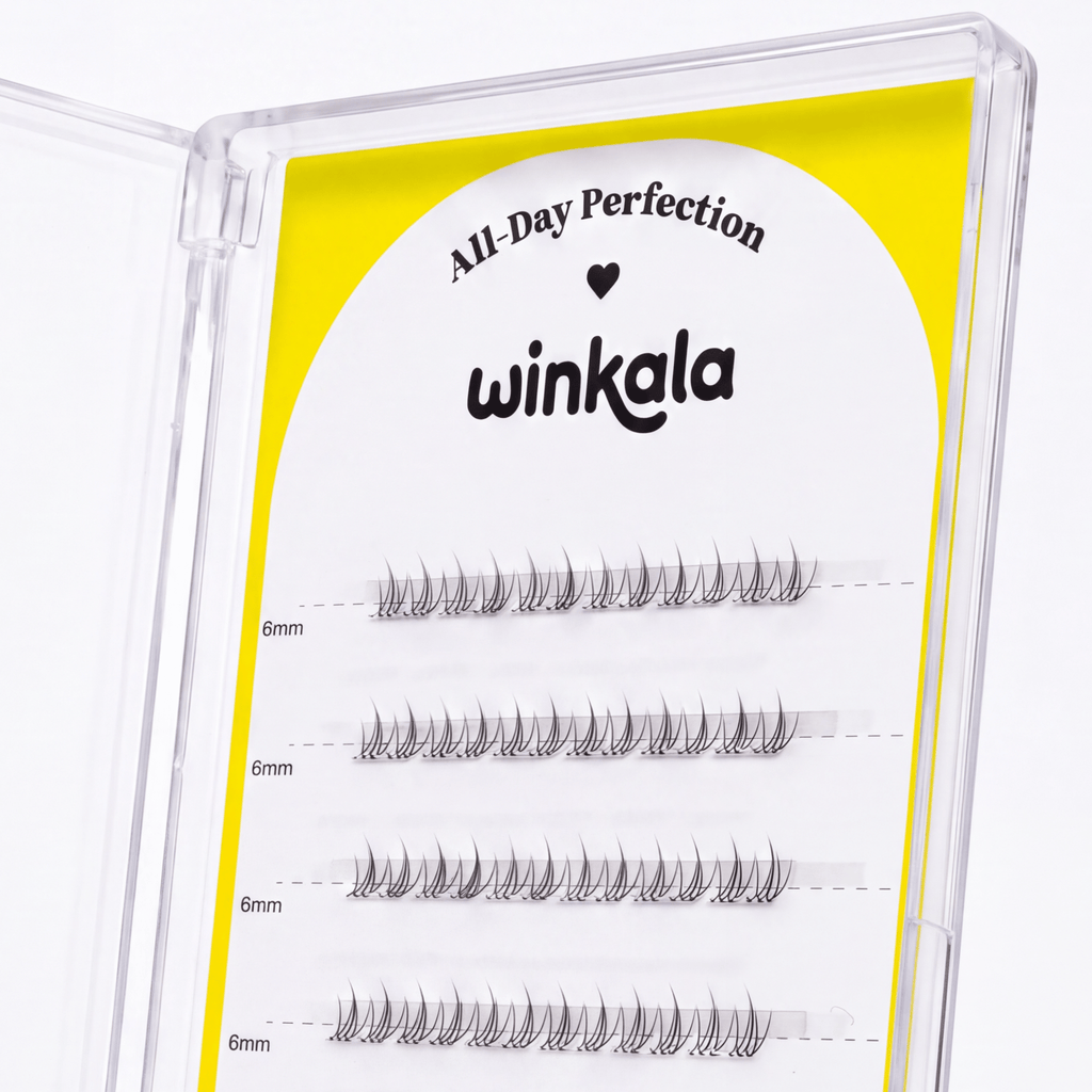 WINKALA Eyelashes Book - Reusable & Glue Free (Lightweight Natural) 6mm