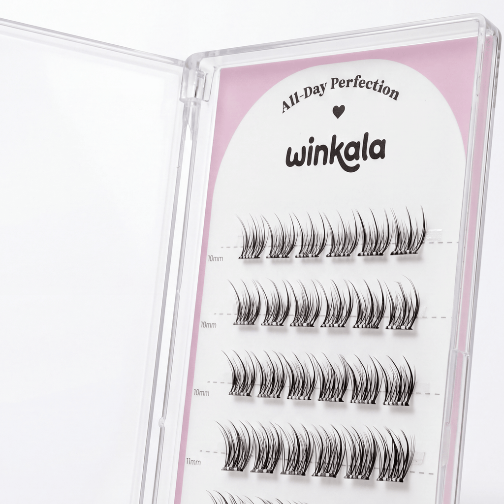 WINKALA Eyelashes Book - Reusable & Glue Free (Lightweight Versatile) 10-12mm