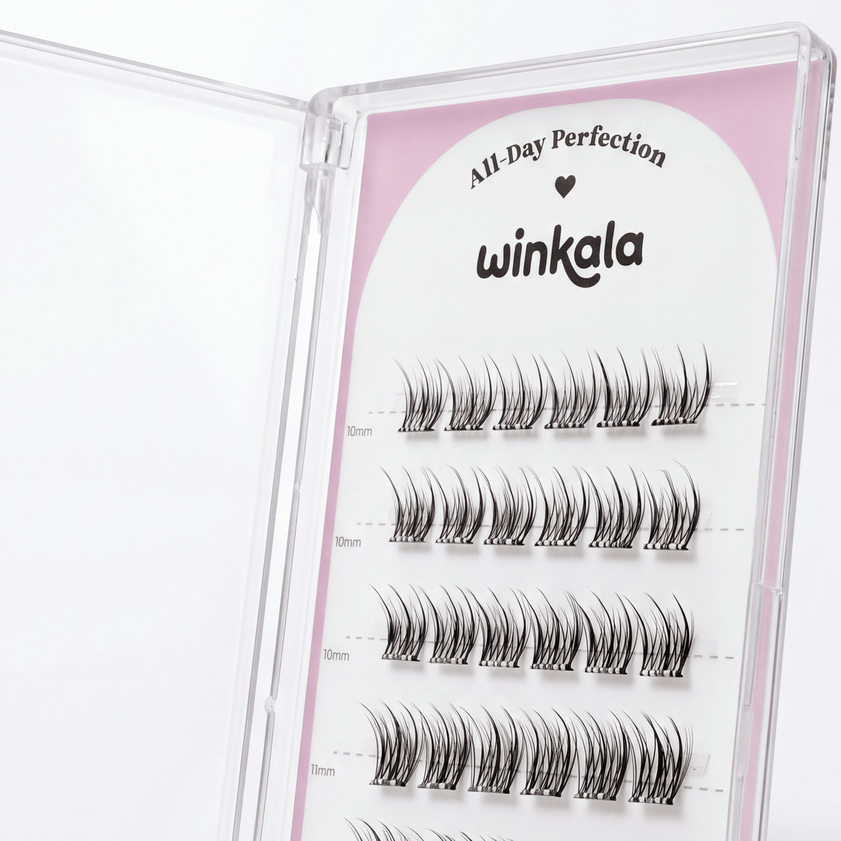 WINKALA Eyelashes Book - Reusable & Glue Free (Lightweight Versatile) 10-12mm