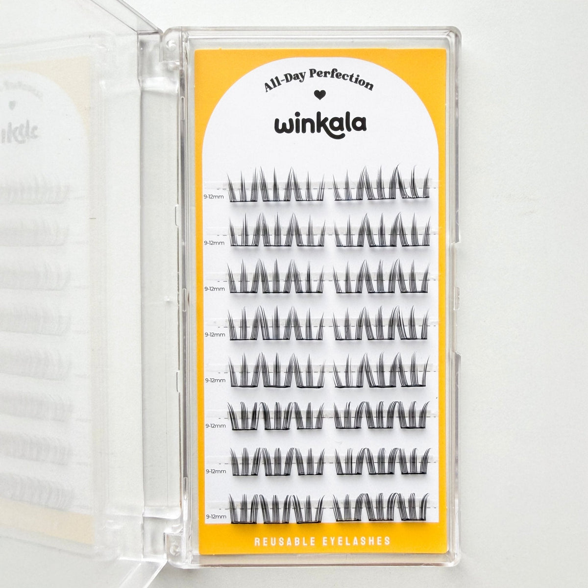 WINKALA Eyelashes Book - Reusable & Glue Free (Soft Photogenic) 9mm-12mm